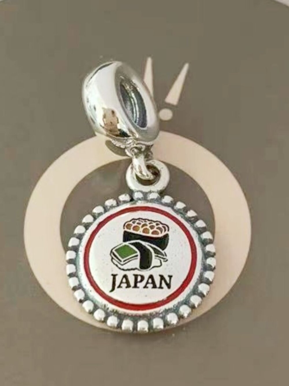 Pandora JAPAN EXCLUSIVE SUSHi  Charm Pendant Travel Pendant /S925 Sterling Silve